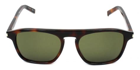 Yves Saint Laurent Sl158 002 52mm Havana / Green Sunglasses 